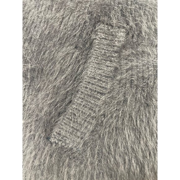 Womens Navy Blue/ Grey Wrap Cape Coat Oversized Style Sz 175/92A US L - Picture 9 of 12